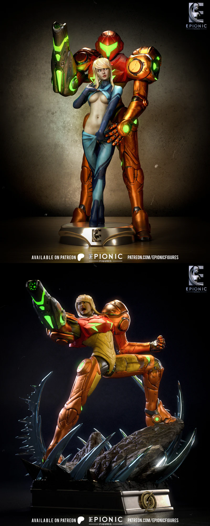 Samus Aran STL model for 3D printing