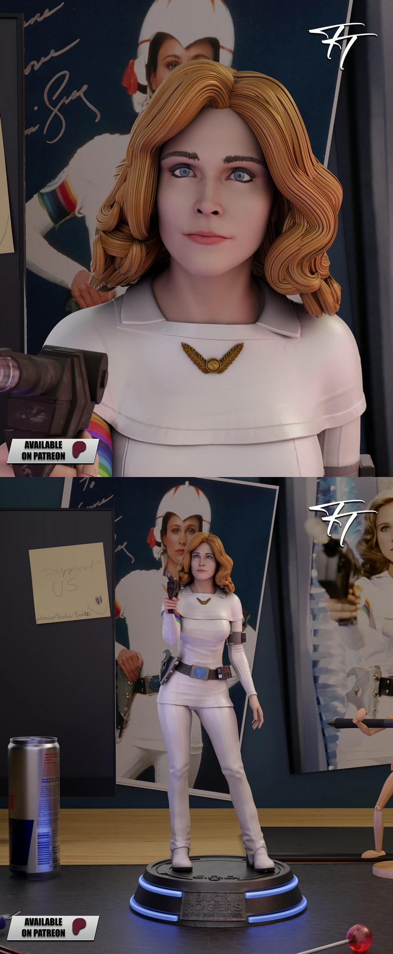 Erin Gray STL model for 3D printing