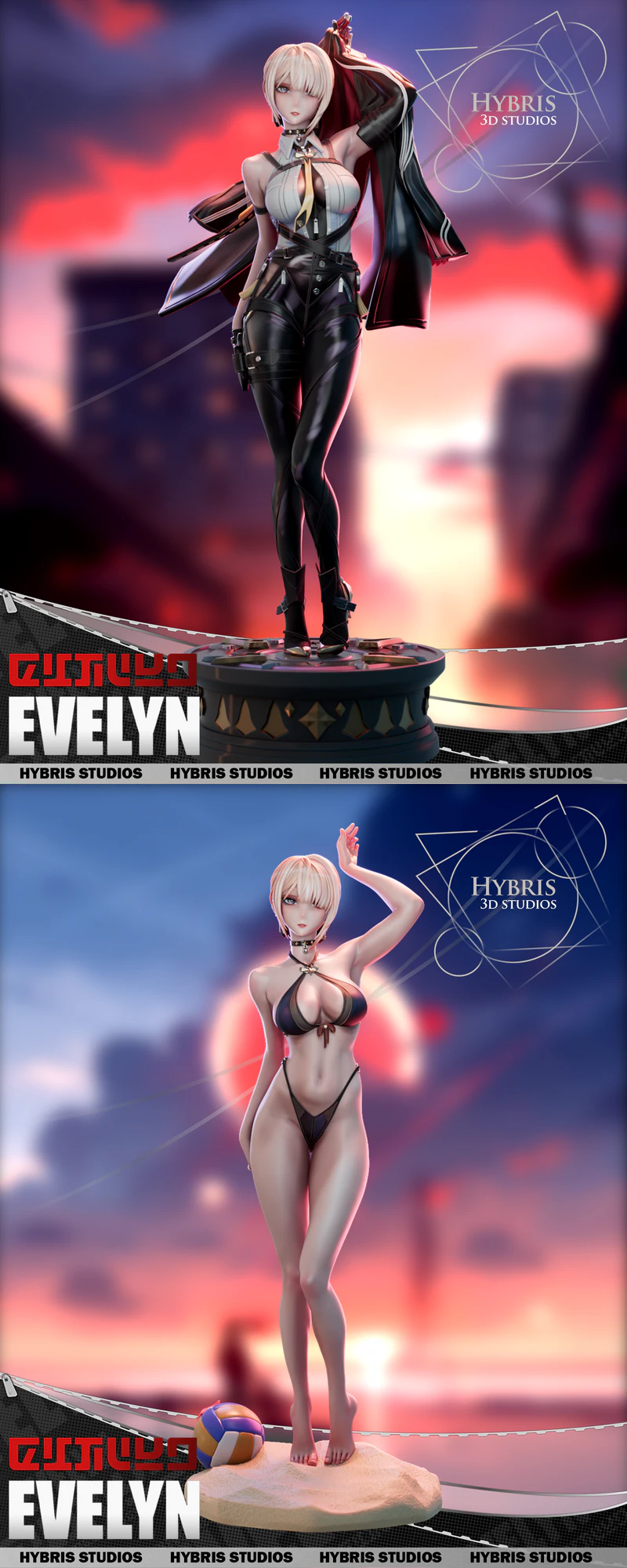 Evelyn Chevalier – Zenless Zone Zero STL model for 3D printing