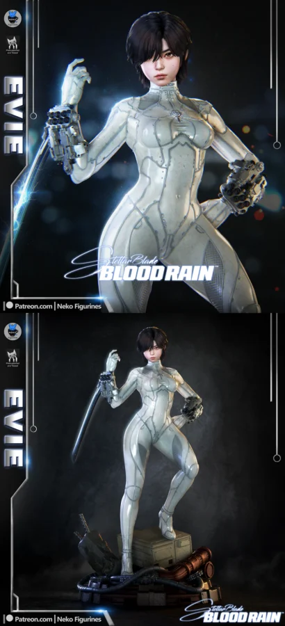 Evie – Stellar Blade Blood Rain Game Figure STL model for 3D printing