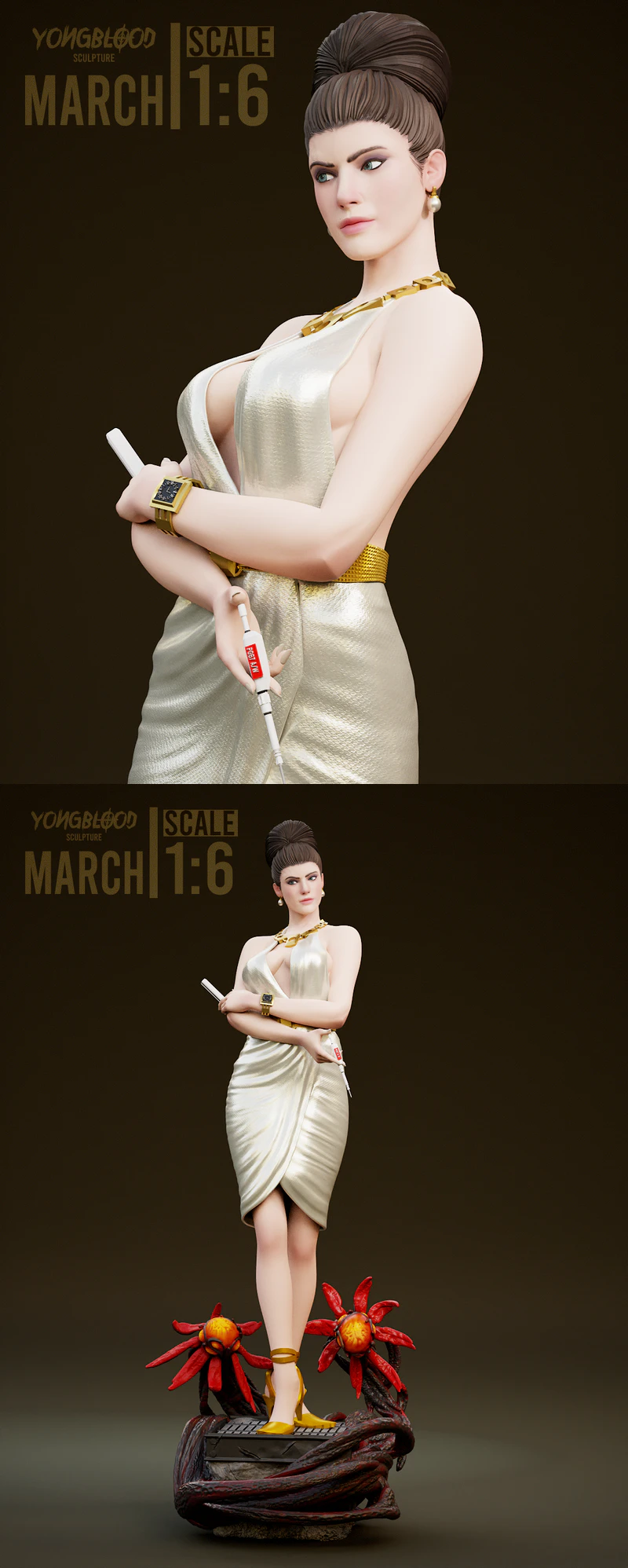 Excella Gionne Resident Evil 3D Printable STL Model STL model for 3D printing