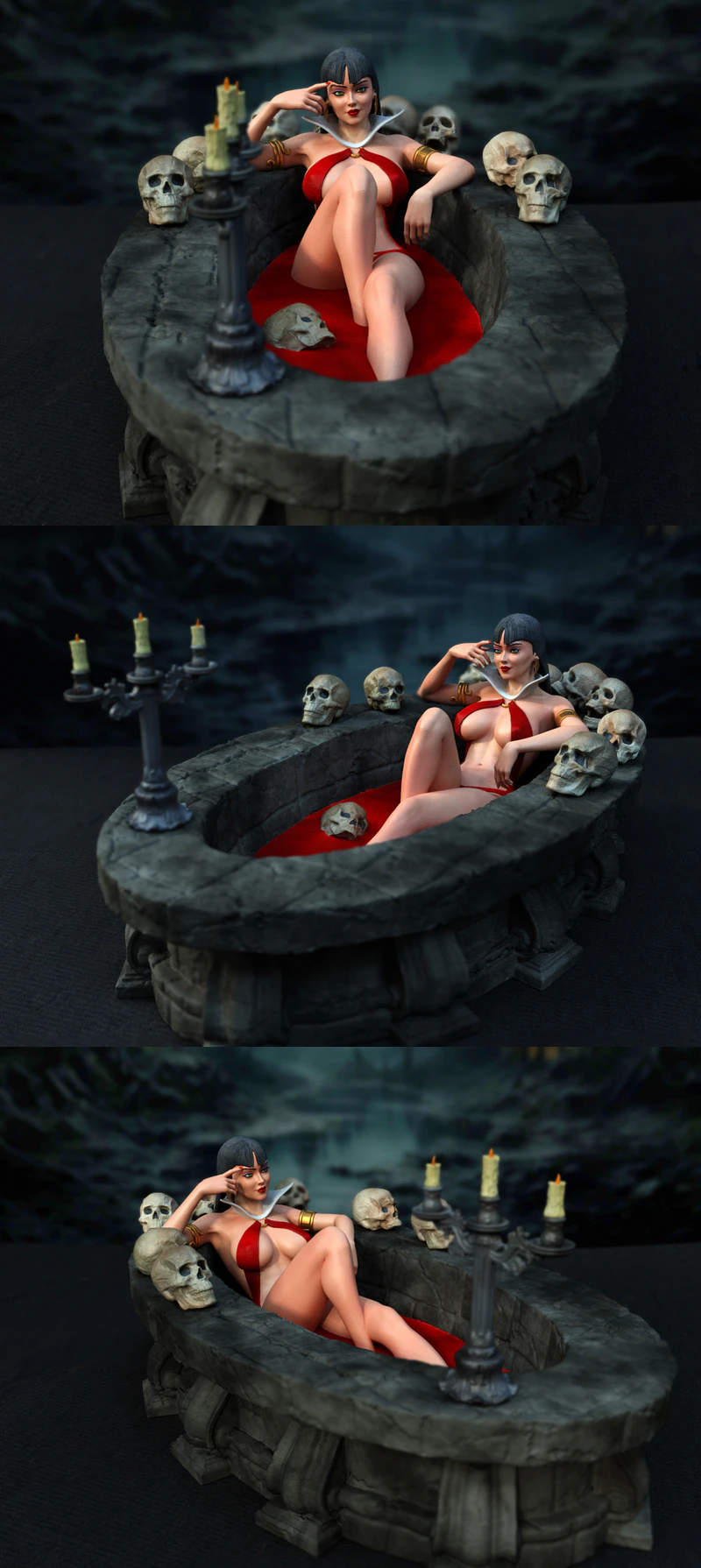 Vampirella 3D Printable Model for Resin Printing STL model for 3D printing