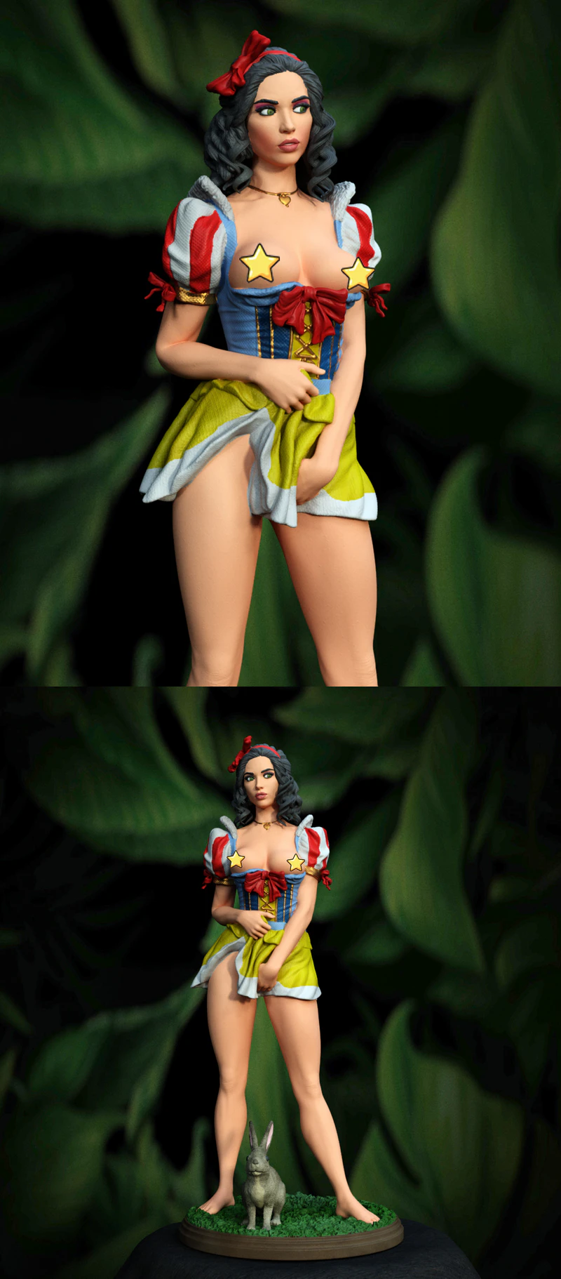 Snow White Miniature STL Figure for 3D Printing STL model for 3D printing