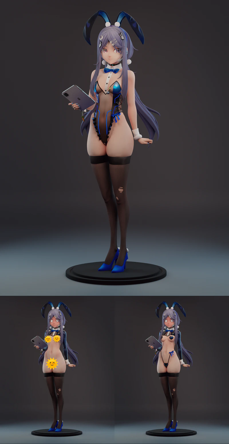 Exia Bunny Suit 3D Printable STL Figure STL model for 3D printing