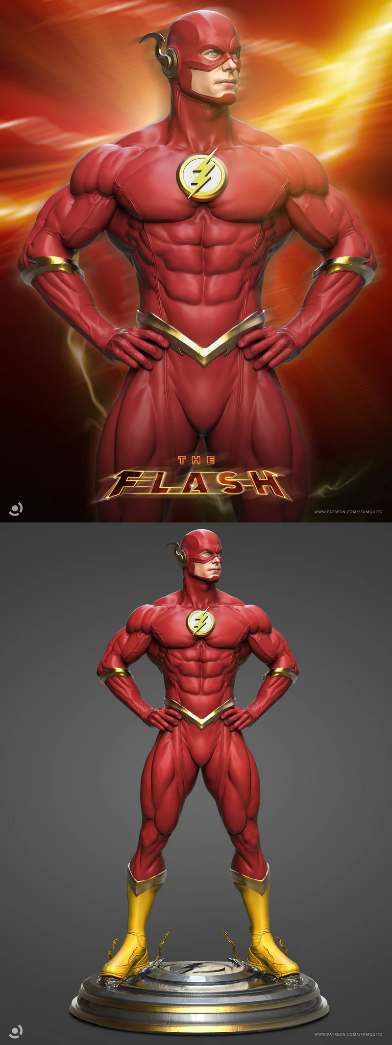 FLASH 3D Printable Miniature STL File STL model for 3D printing