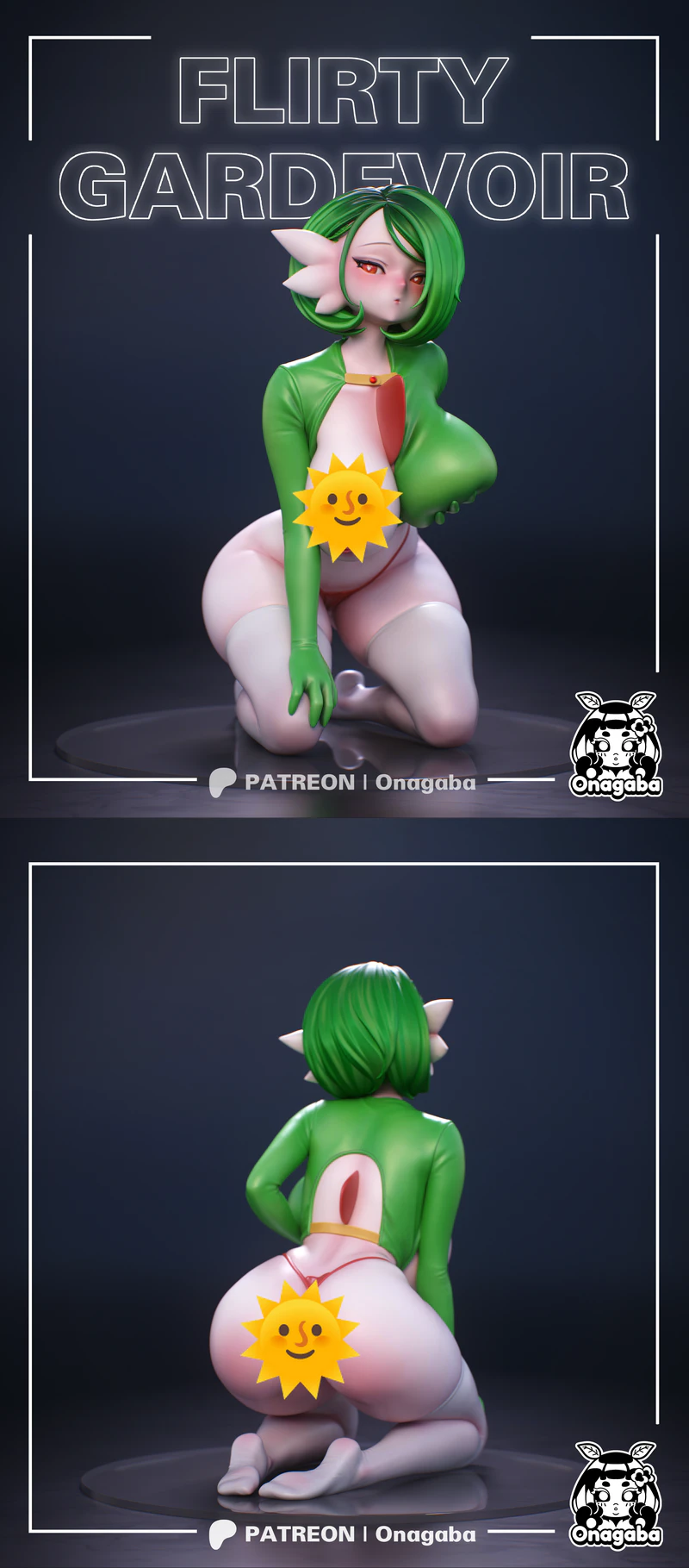 FLIRTY GARDEVOIR STL model for 3D printing