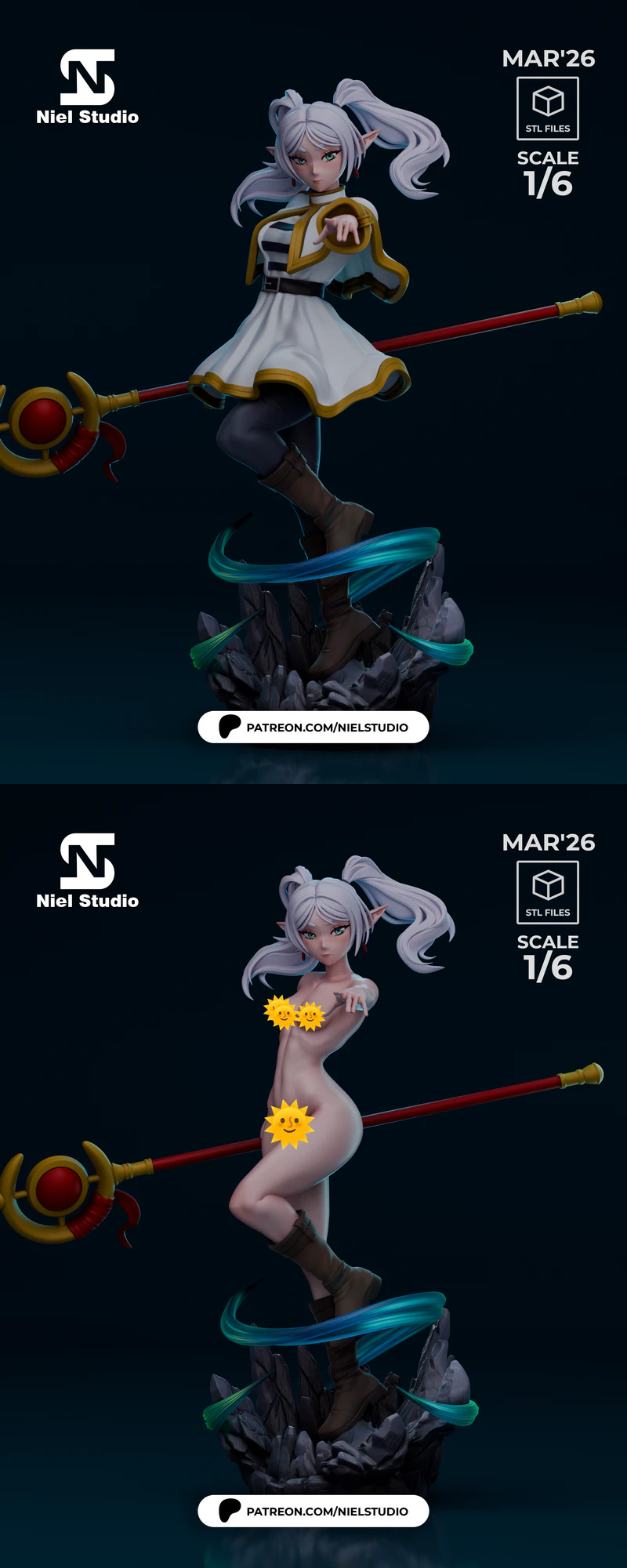 Frieren – Inspired by Elven Mage Tales STL model for 3D printing