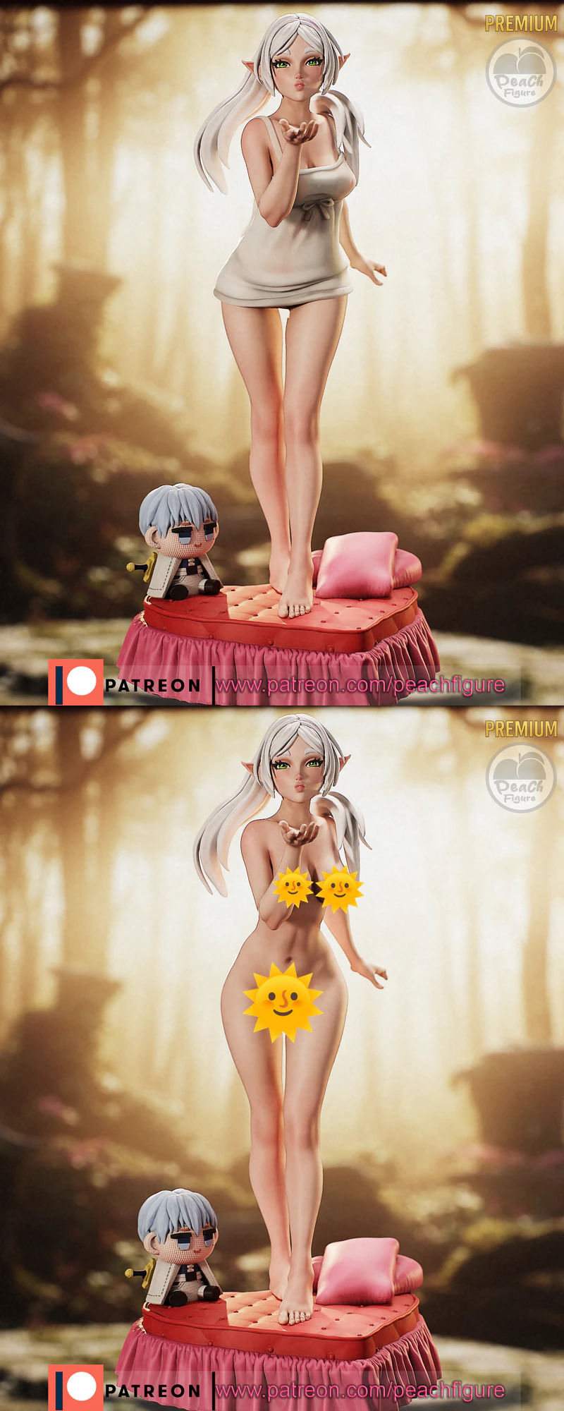 FRIEREN STL File for 3D Printing – Fantasy Warrior Miniature STL model for 3D printing