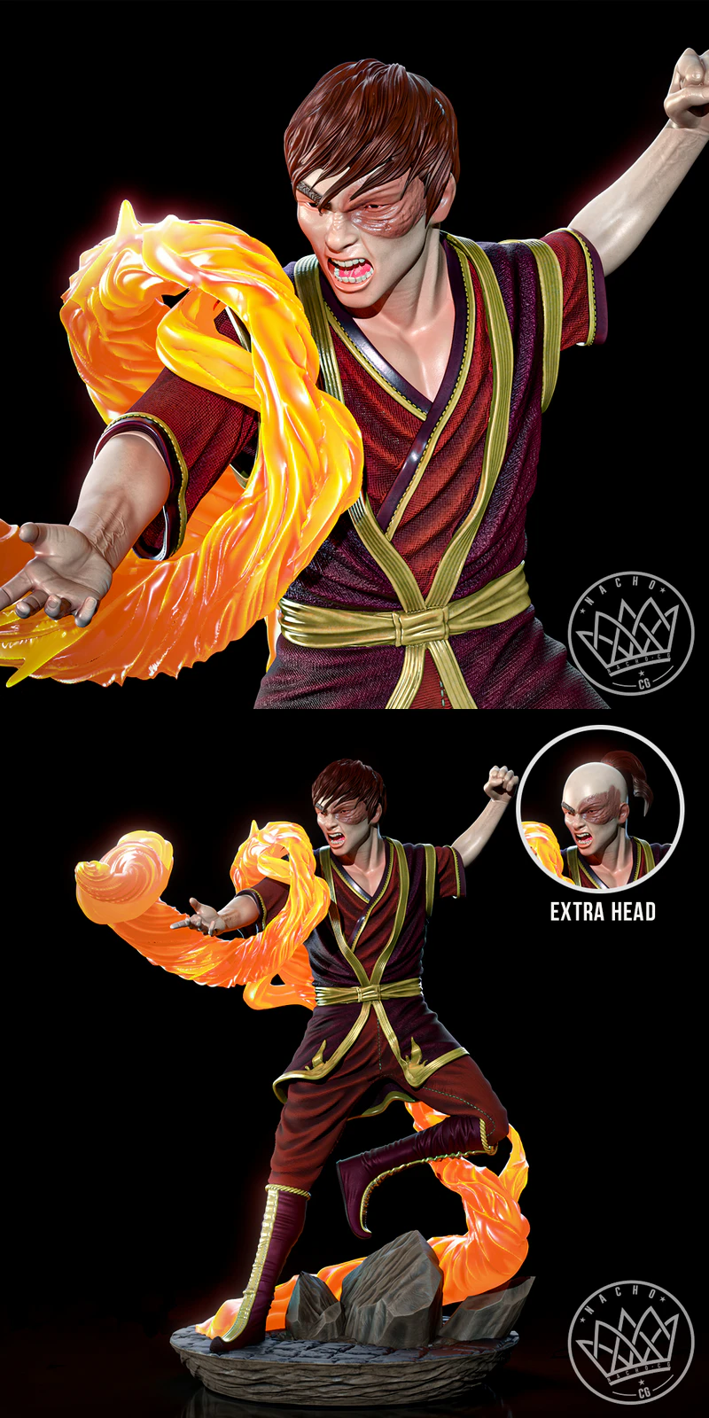Zuko from Avatar – Statue STL model for 3D printing