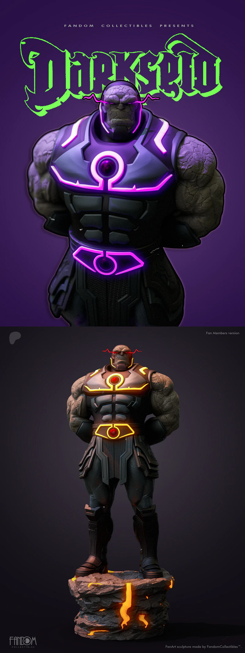 Darkseid STL Figure for 3D Printing STL model for 3D printing
