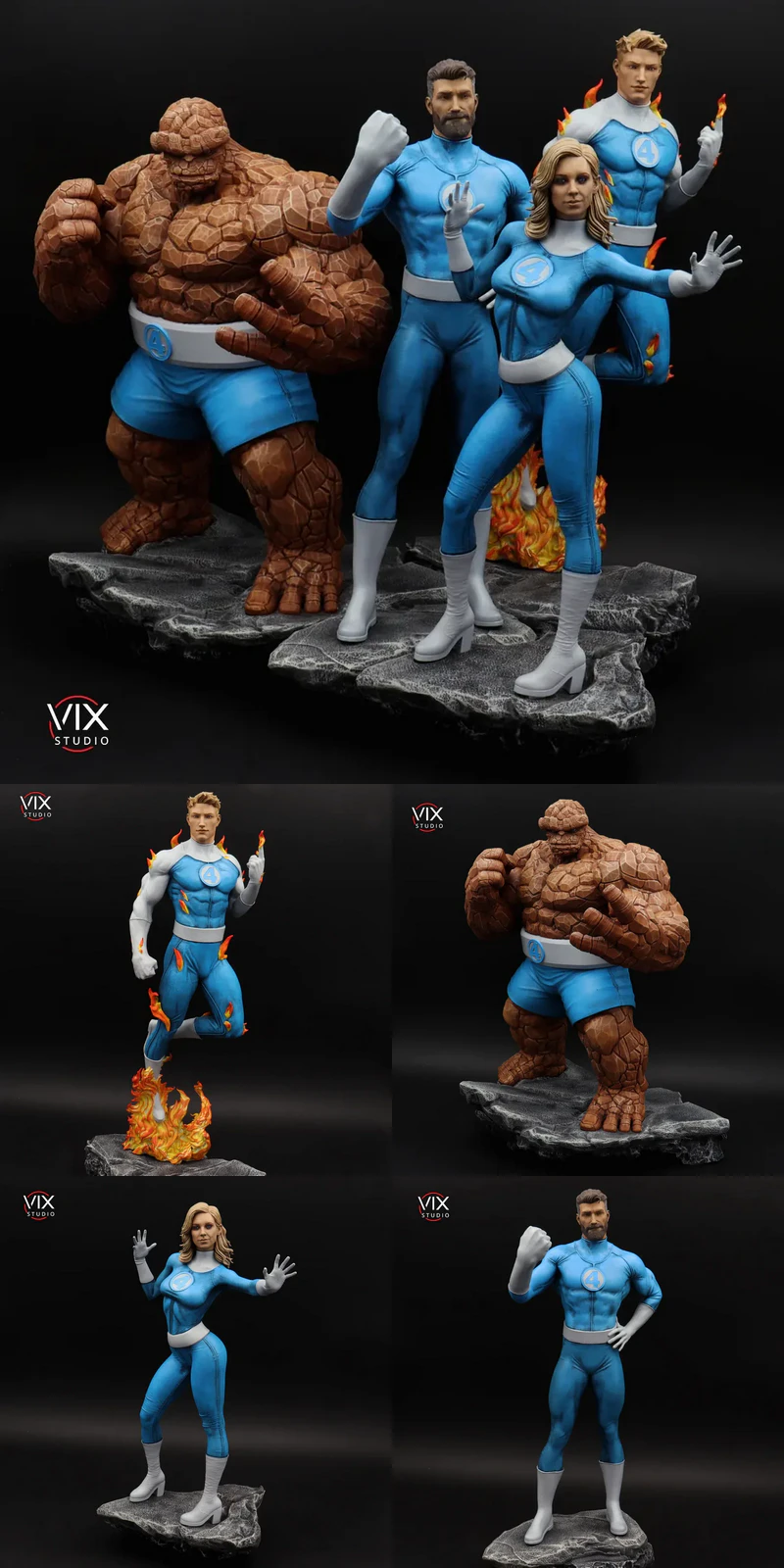 Fantastic Four – Inspired by Classic Superhero Team STL model for 3D printing