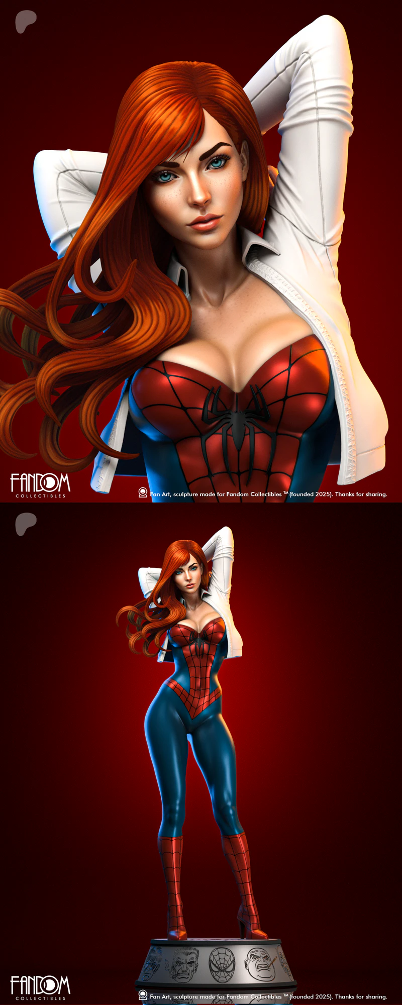 Mary Jane 3D Printable STL File for Resin Printer STL model for 3D printing