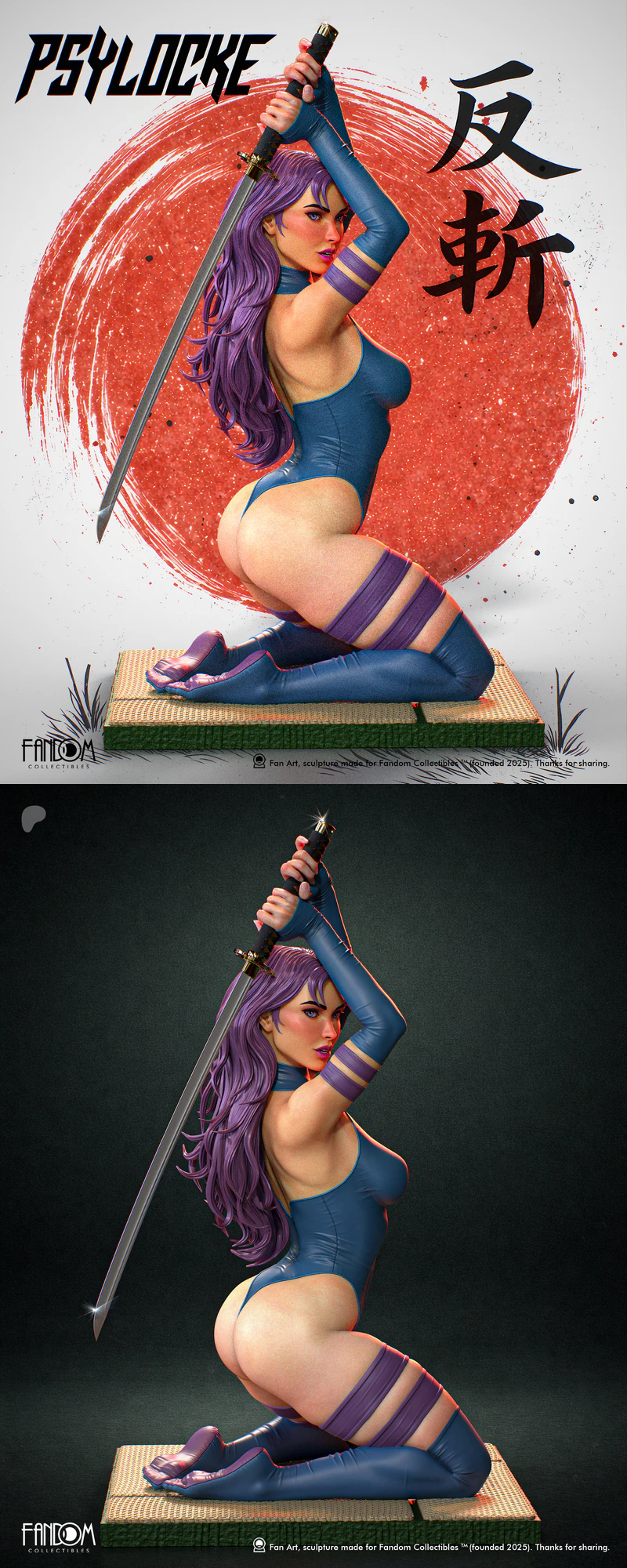 Psylocke – Inspired by Comic Telepath Warriors STL model for 3D printing