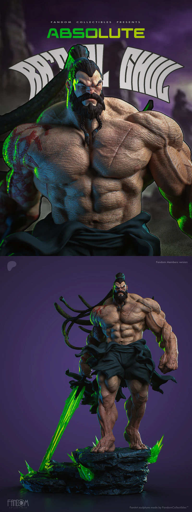 Absolute Ras Al Ghul STL model for 3D printing