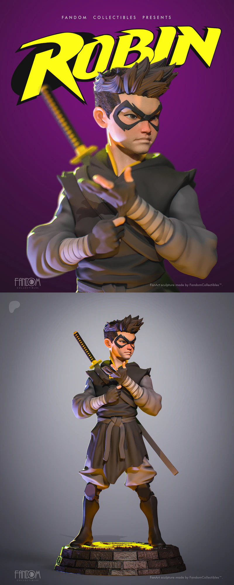 Robin Damian Wayne STL model for 3D printing