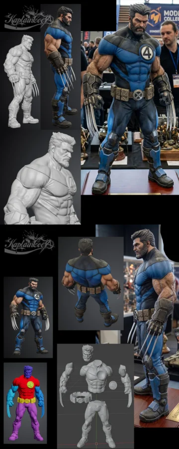 Fantastic Four – Wolverine STL model for 3D printing