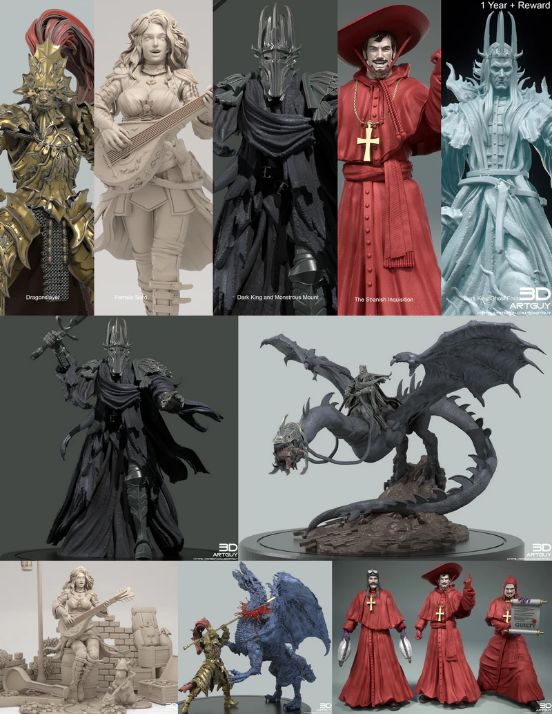 Fantasy Pack – Legendary Adventure STL model for 3D printing