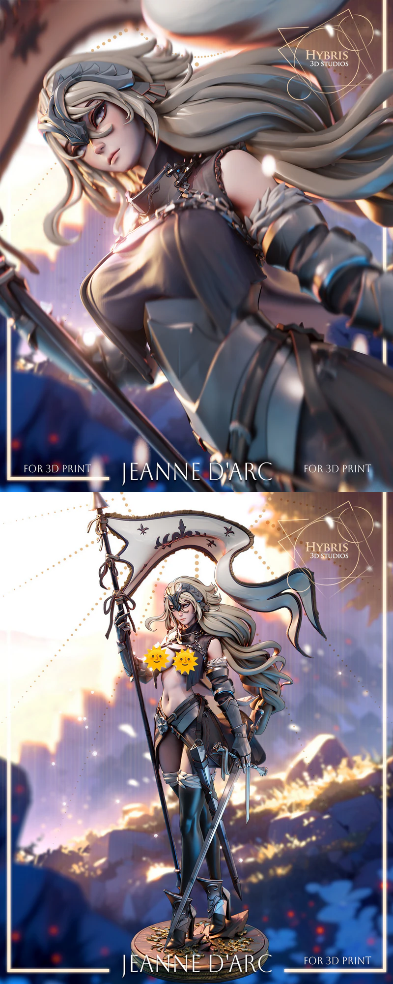 Fate – Jeanne dArc STL Figure for 3D Printing STL model for 3D printing