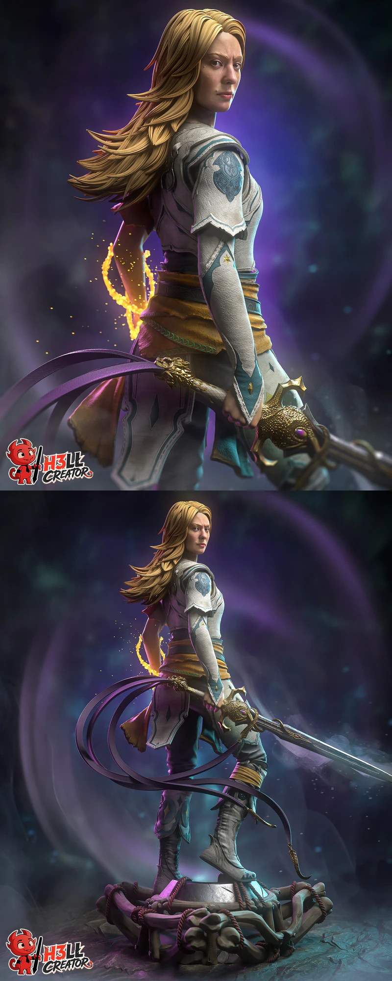 Faye – God of War Laufey STL model for 3D printing