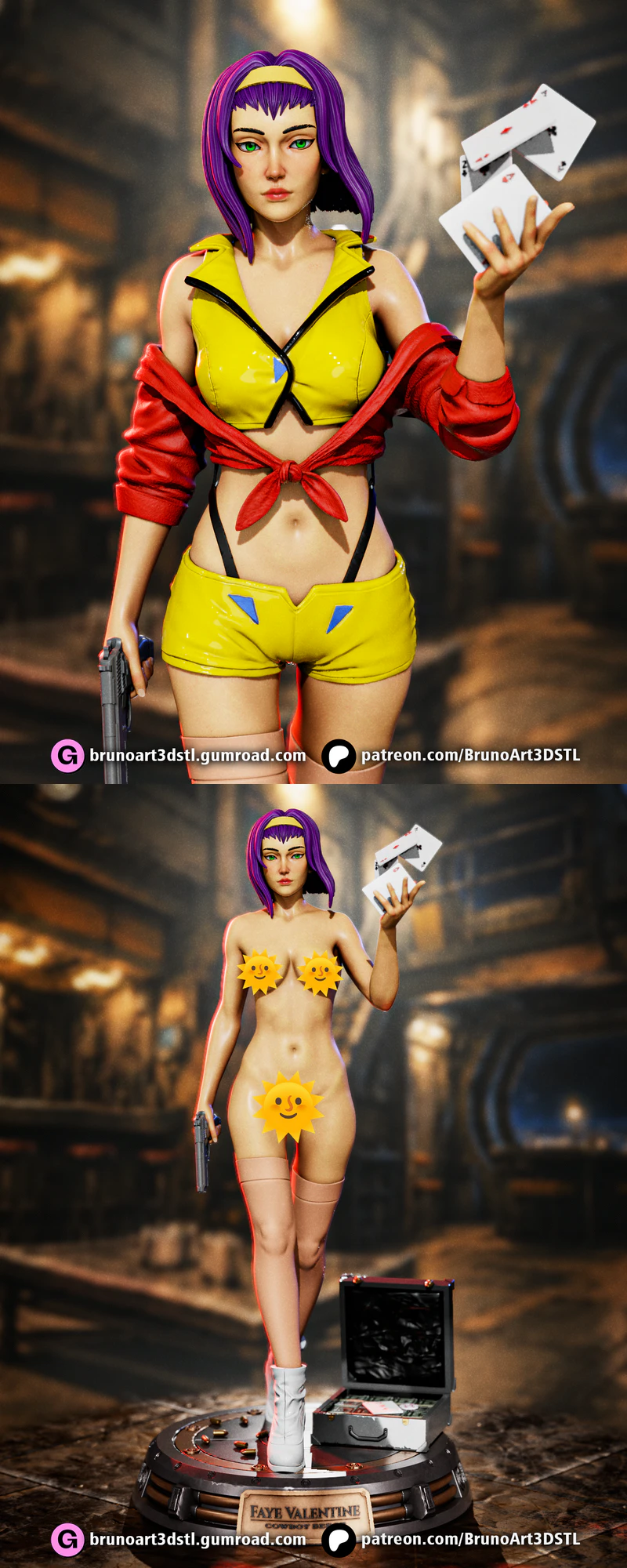 Faye Valentine – Cowboy Bebop STL model for 3D printing
