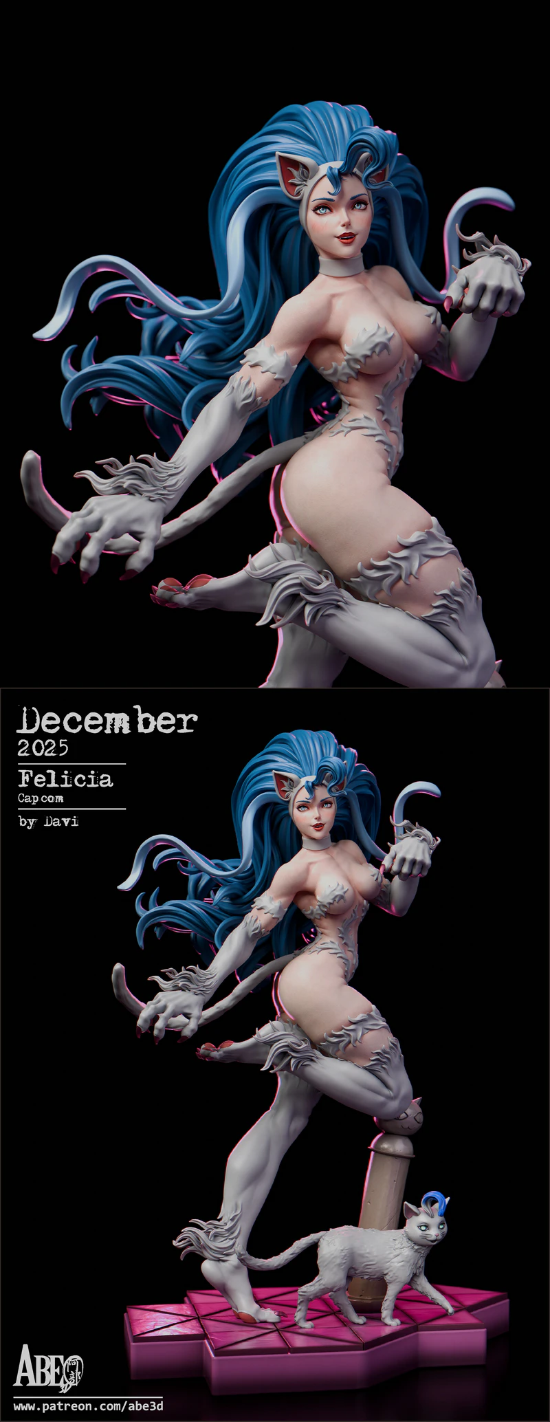 Felicia – 3D Printable Figure STL File for Resin Printer STL model for 3D printing