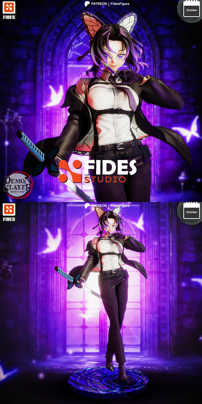 Shinobu – Kimetsu no yaiba STL model for 3D printing