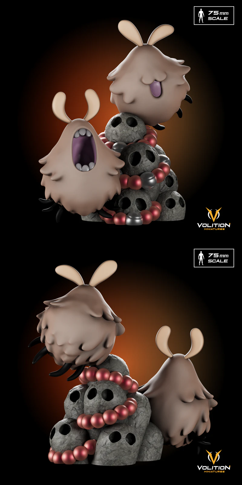Hollow Knight Silksong Flea Miniature STL File STL model for 3D printing