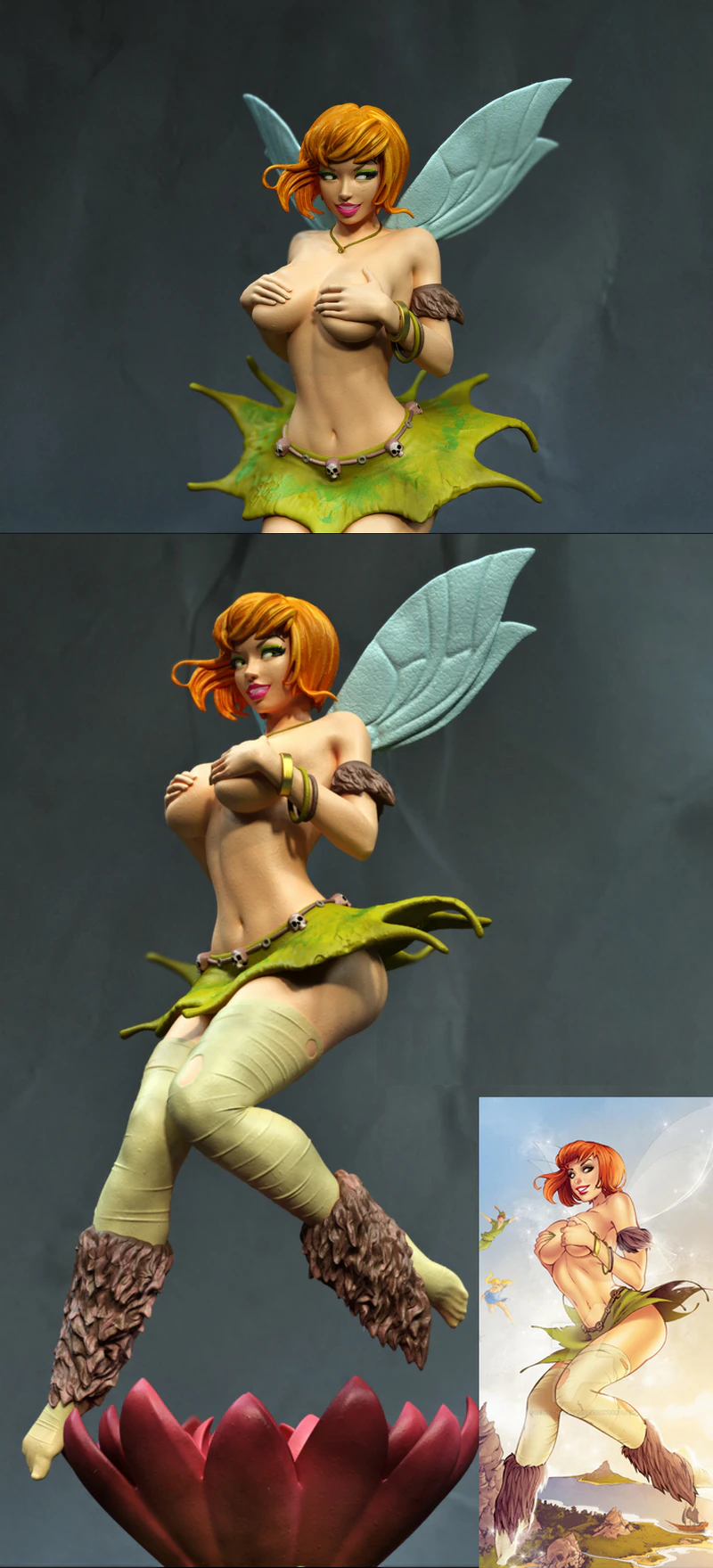 Forest Fairy Thinkerbell STL 3D Printable Figure STL model for 3D printing