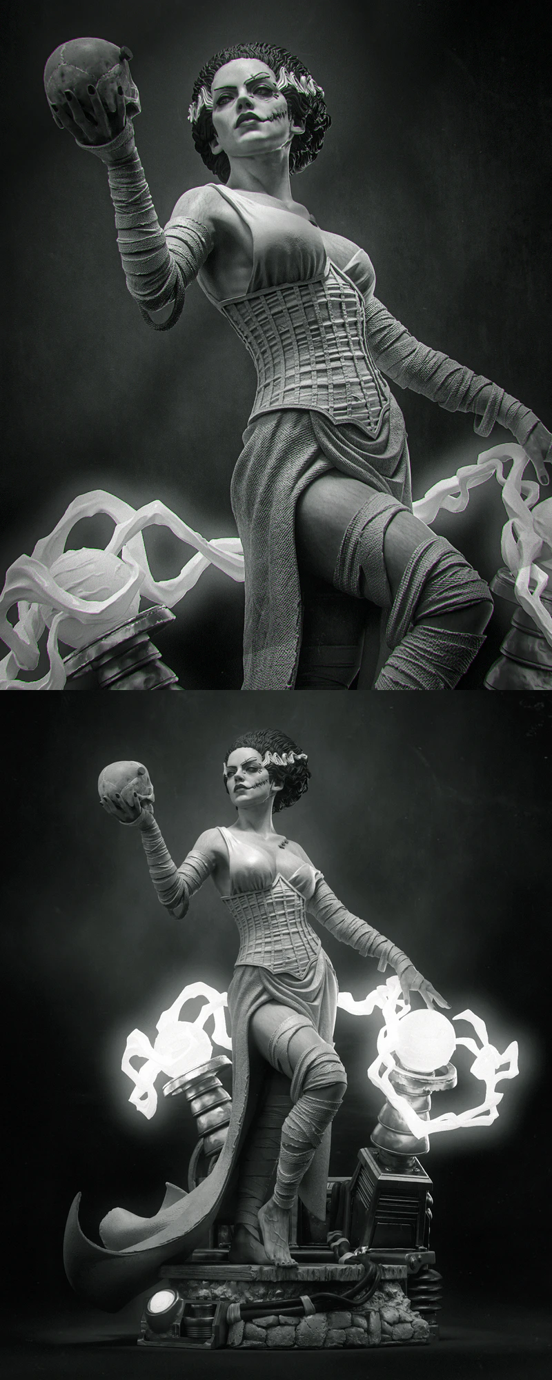 Frankenstein Bride STL model for 3D printing