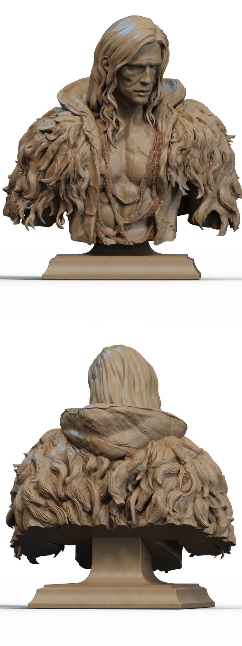 Frankenstein Monster Bust STL File for 3D Printing STL model for 3D printing