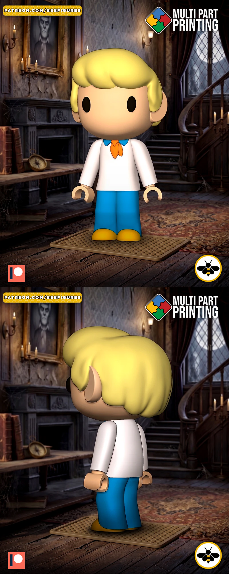 Fred Jones – Scoby Doo STL model for 3D printing