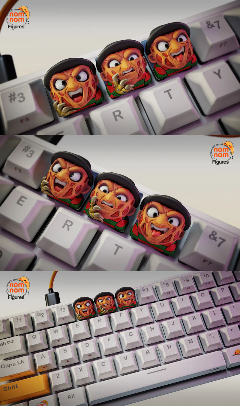 Freddy Krueger Keycaps STL File for 3D Printing STL model for 3D printing