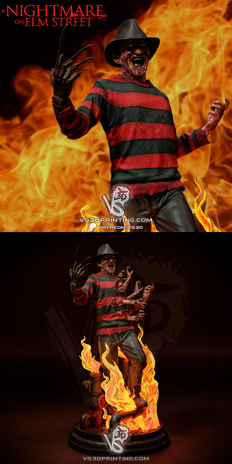 Freddy Krueger STL model for 3D printing