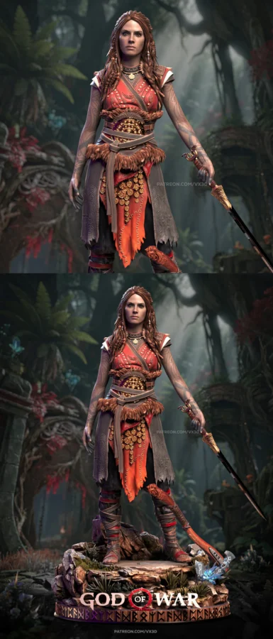 Freya – God of War STL model for 3D printing