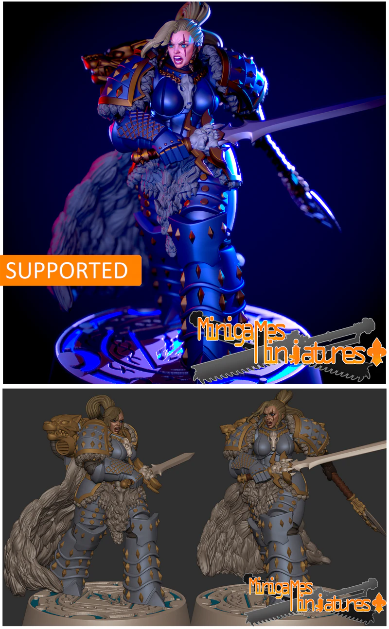Freya Russ Fantasy Figure STL Model STL model for 3D printing