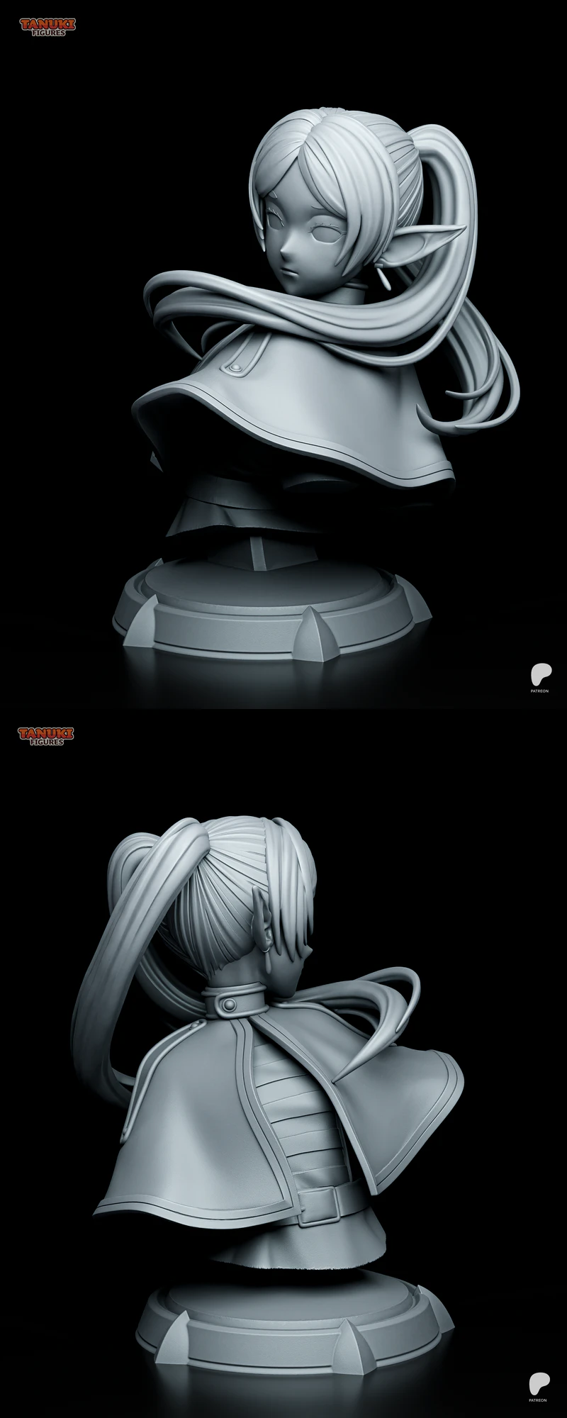 Frieren Bust – 3D Printable STL File for Resin Printer STL model for 3D printing