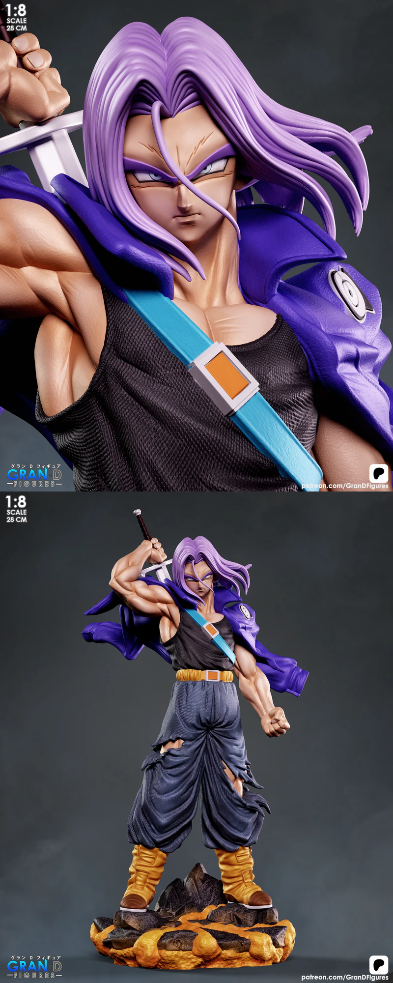 Future Trunks – Dragon Ball Z STL model for 3D printing