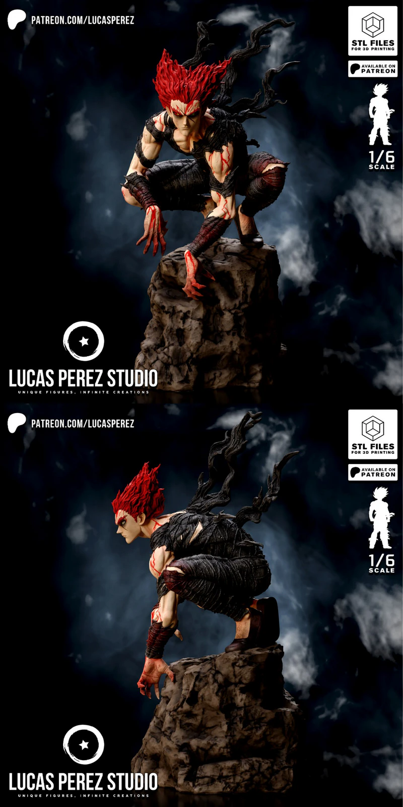 GAROU 3D Printable Miniature STL File STL model for 3D printing