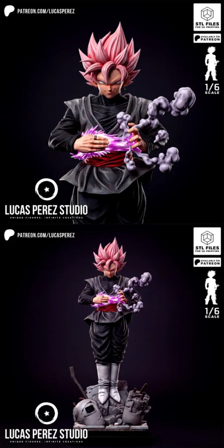 GOKU ROSE – Dragon Ball Super STL model for 3D printing