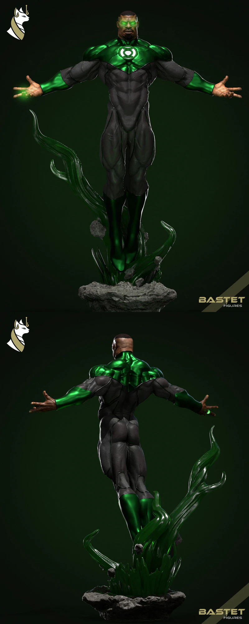 GREEN LANTERN STL model for 3D printing