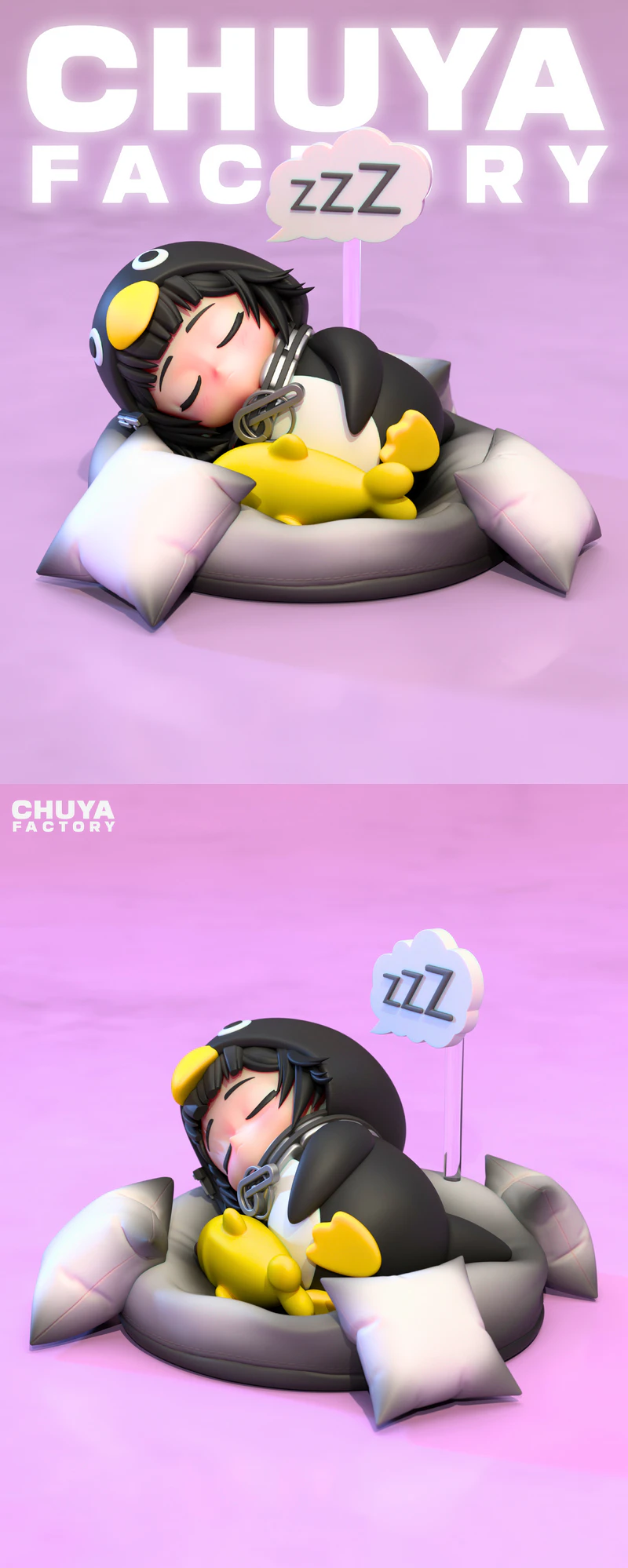 GUGU GAGA PENGUIN STL model for 3D printing