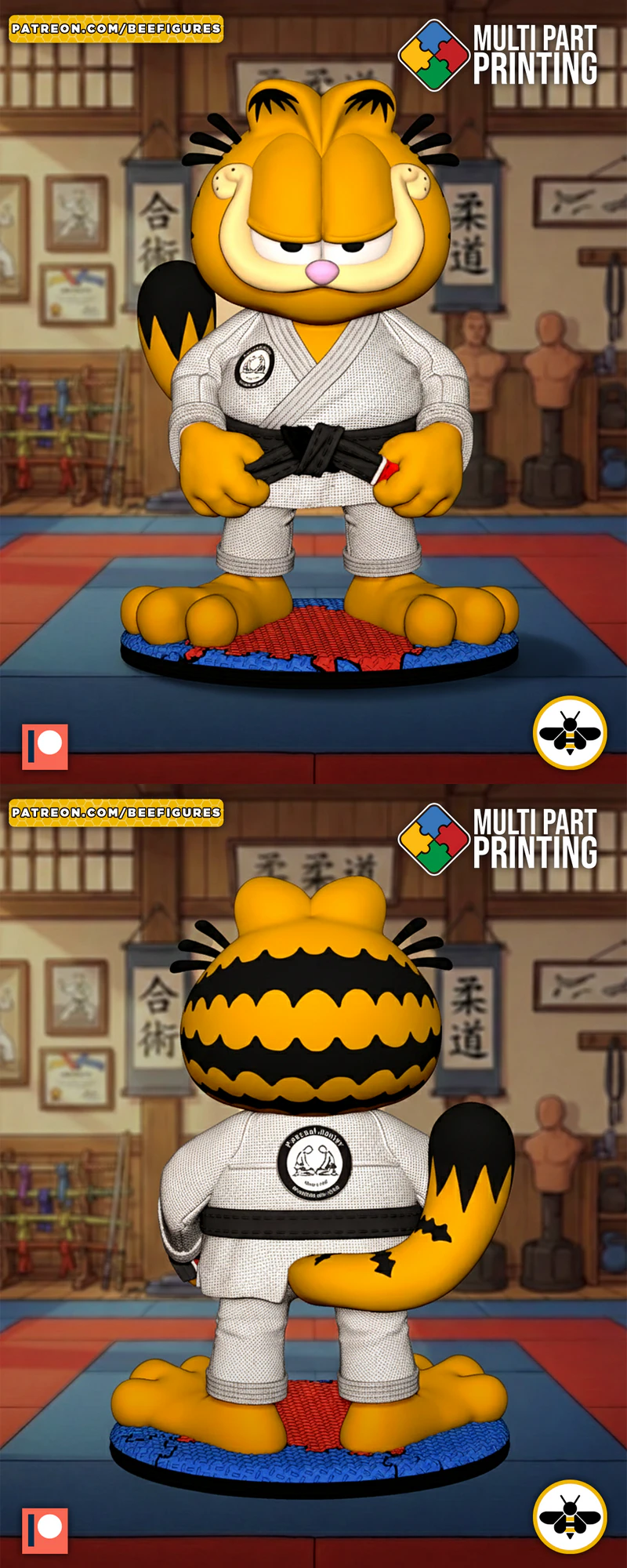 Garfield Cat STL 3D Printable Figure STL model for 3D printing