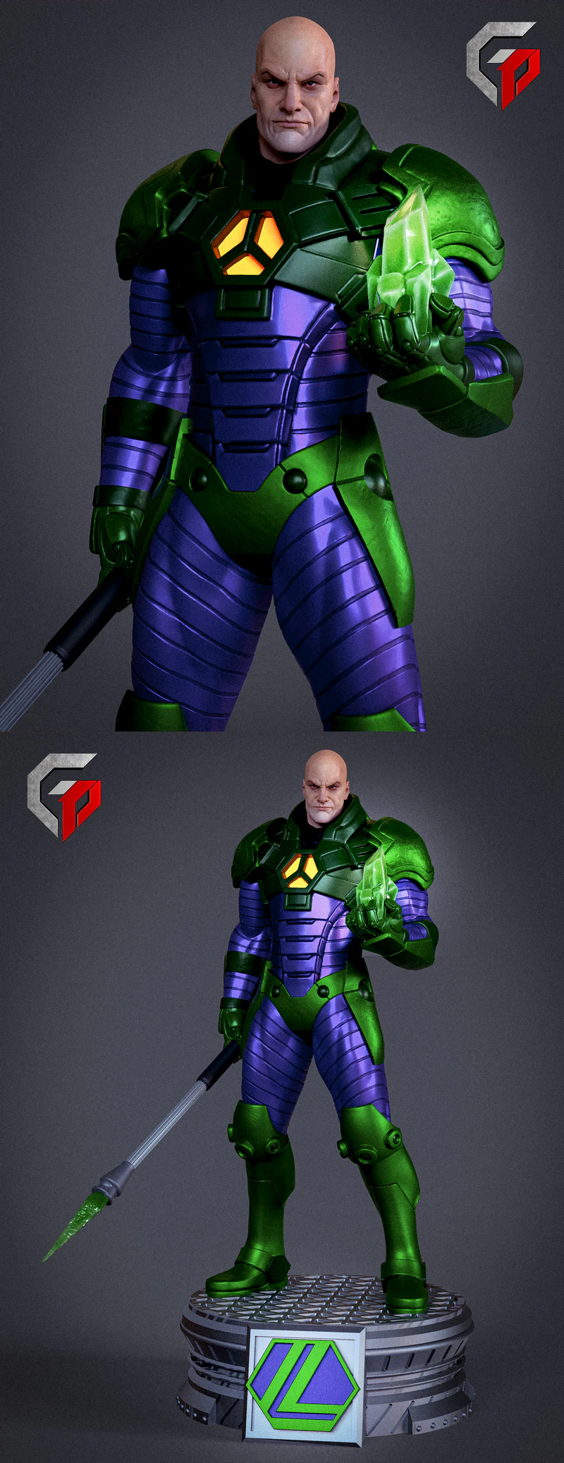 Lex Luthor STL model for 3D printing