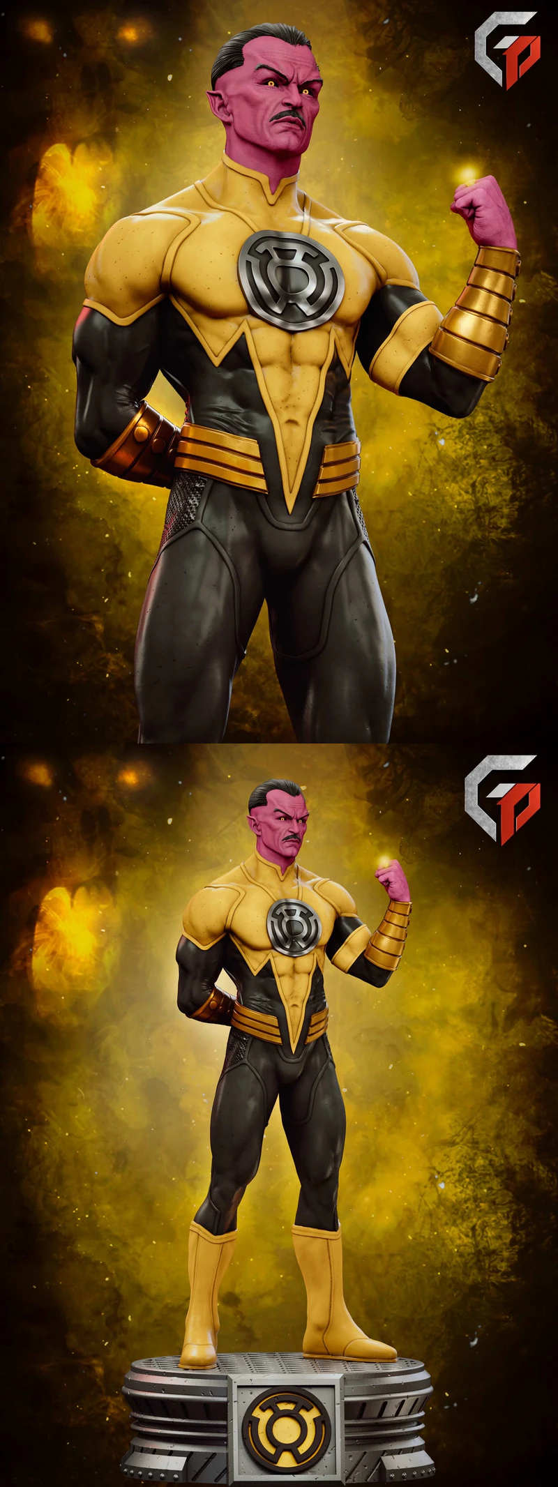 Sinestro STL model for 3D printing