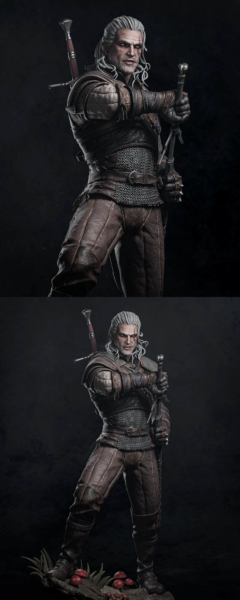 Geralt Witcher 3D Printable STL model for 3D printing
