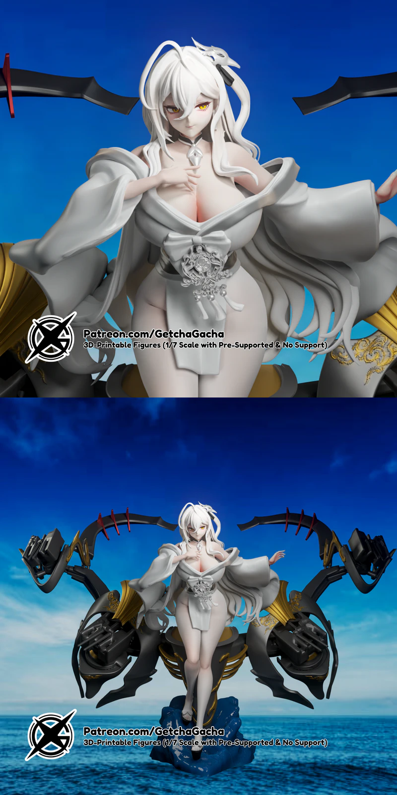Hakuhou (Azur Lane) STL model for 3D printing