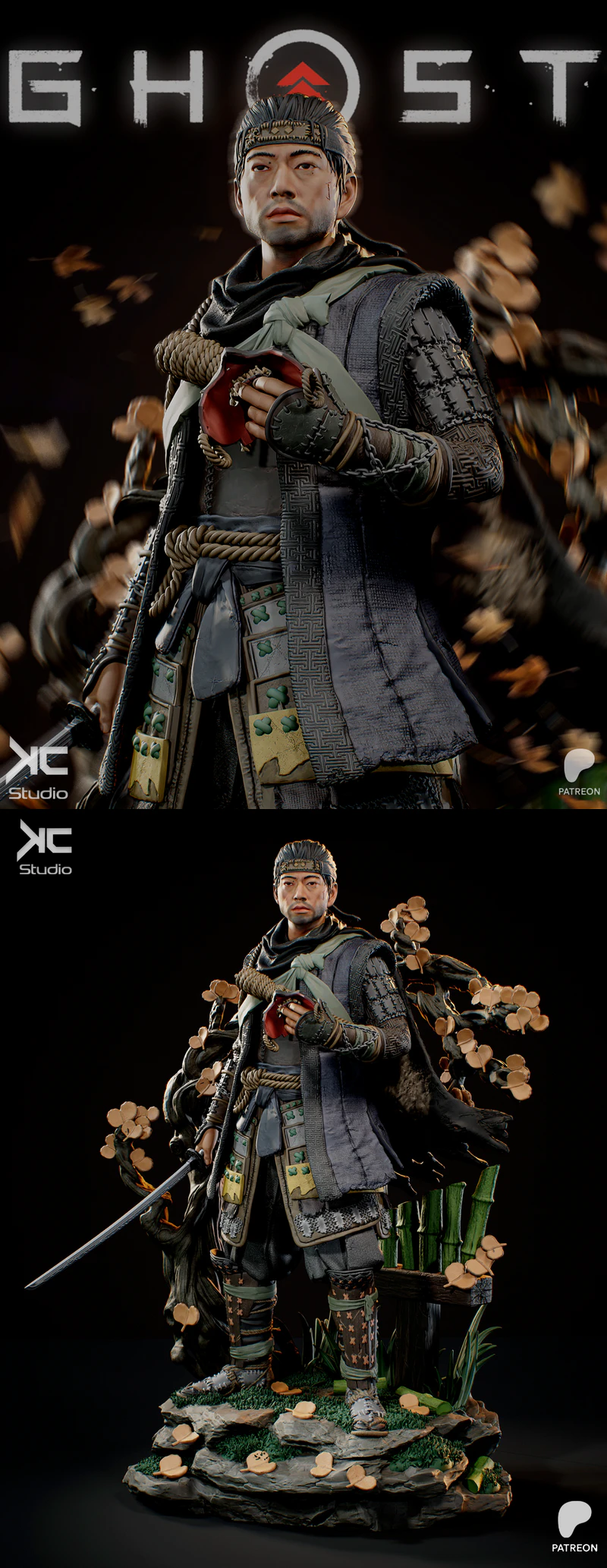 Ghost of Tsushima STL File for 3D Printing STL model for 3D printing