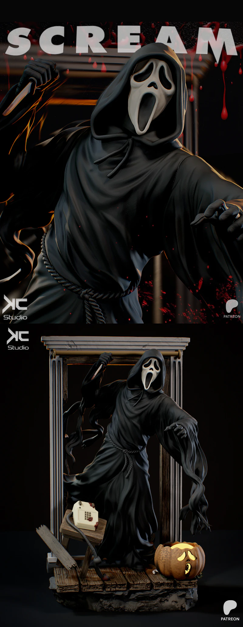 Ghostly Figure STL File for 3D Printing STL model for 3D printing