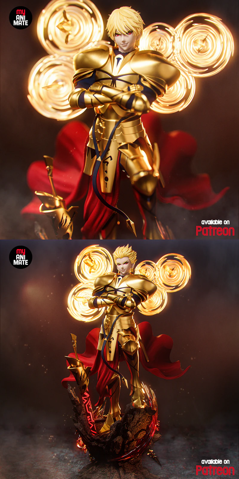 Gilgamesh – Fate Series STL model for 3D printing