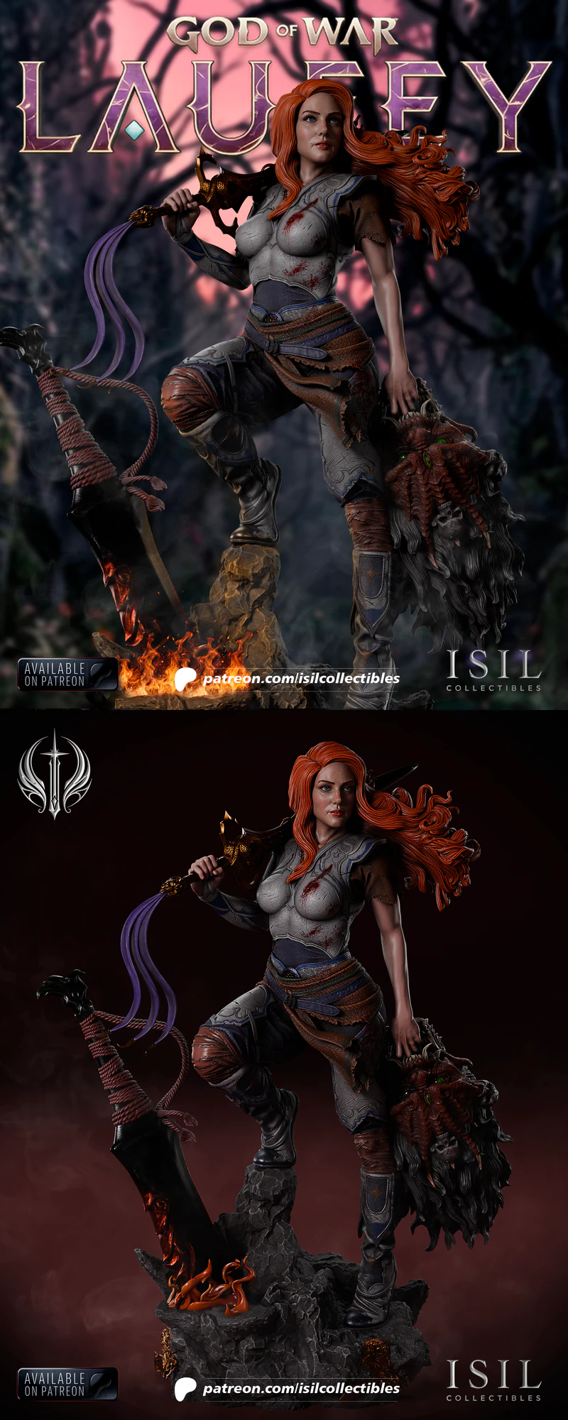 God of War – Laufey STL model for 3D printing